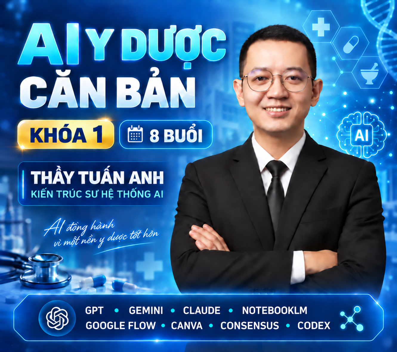 (ON LINE) ỨNG DỤNG AI TRONG Y DƯỢC