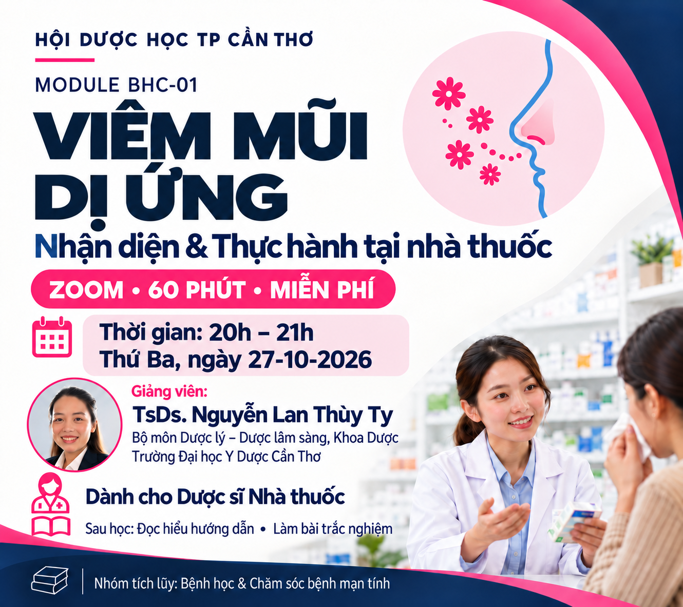 VIÊM MŨI DỊ ỨNG: NHẬN DIỆN & THỰC HÀNH TẠI NHÀ THUỐC